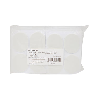 PEDI-PAD, FOAM ADH WHT #104-1//8"