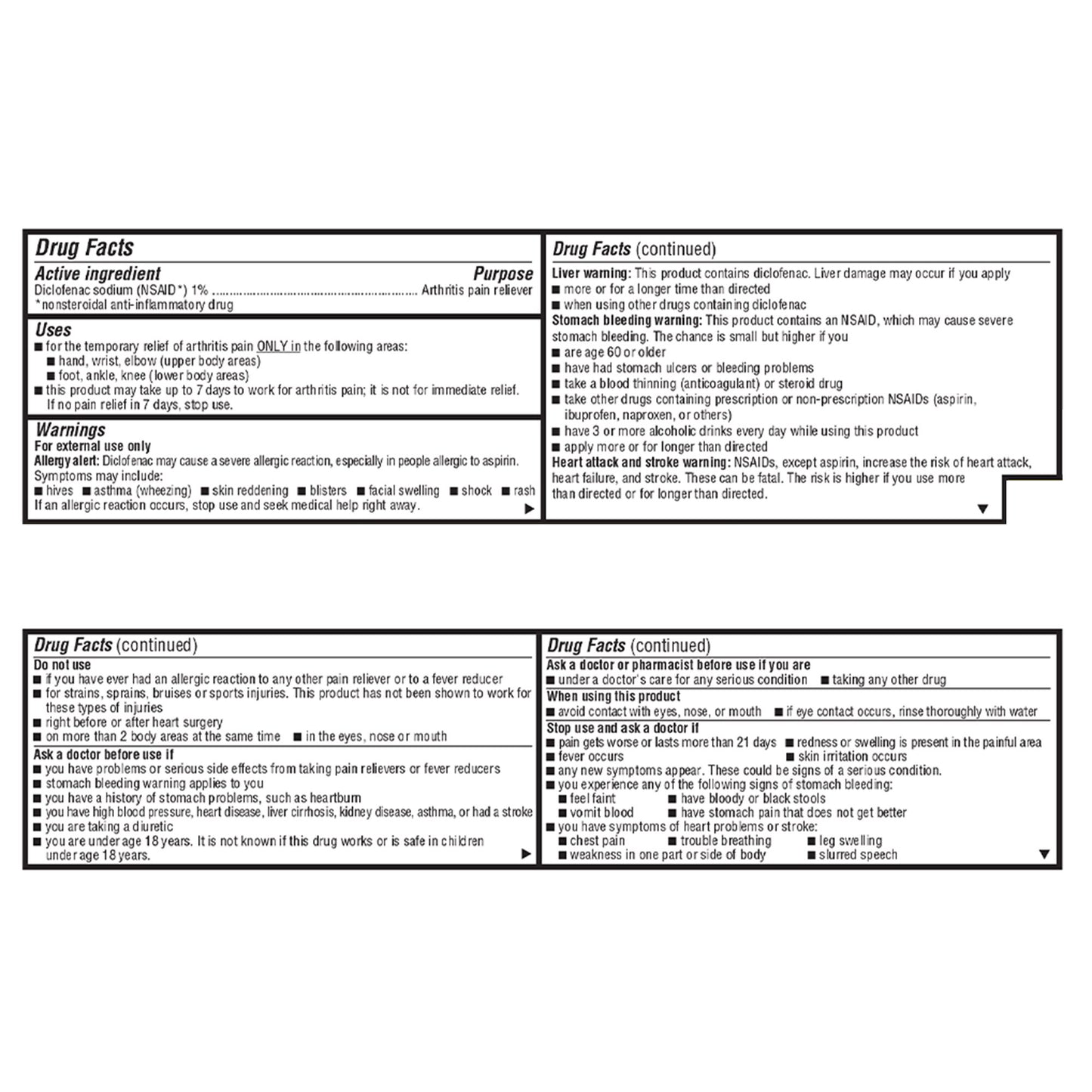 DICLOFENAC SODIUM, GEL TOPICAL1% 100GM