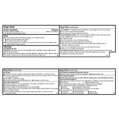 DICLOFENAC SODIUM, GEL TOPICAL1% 100GM