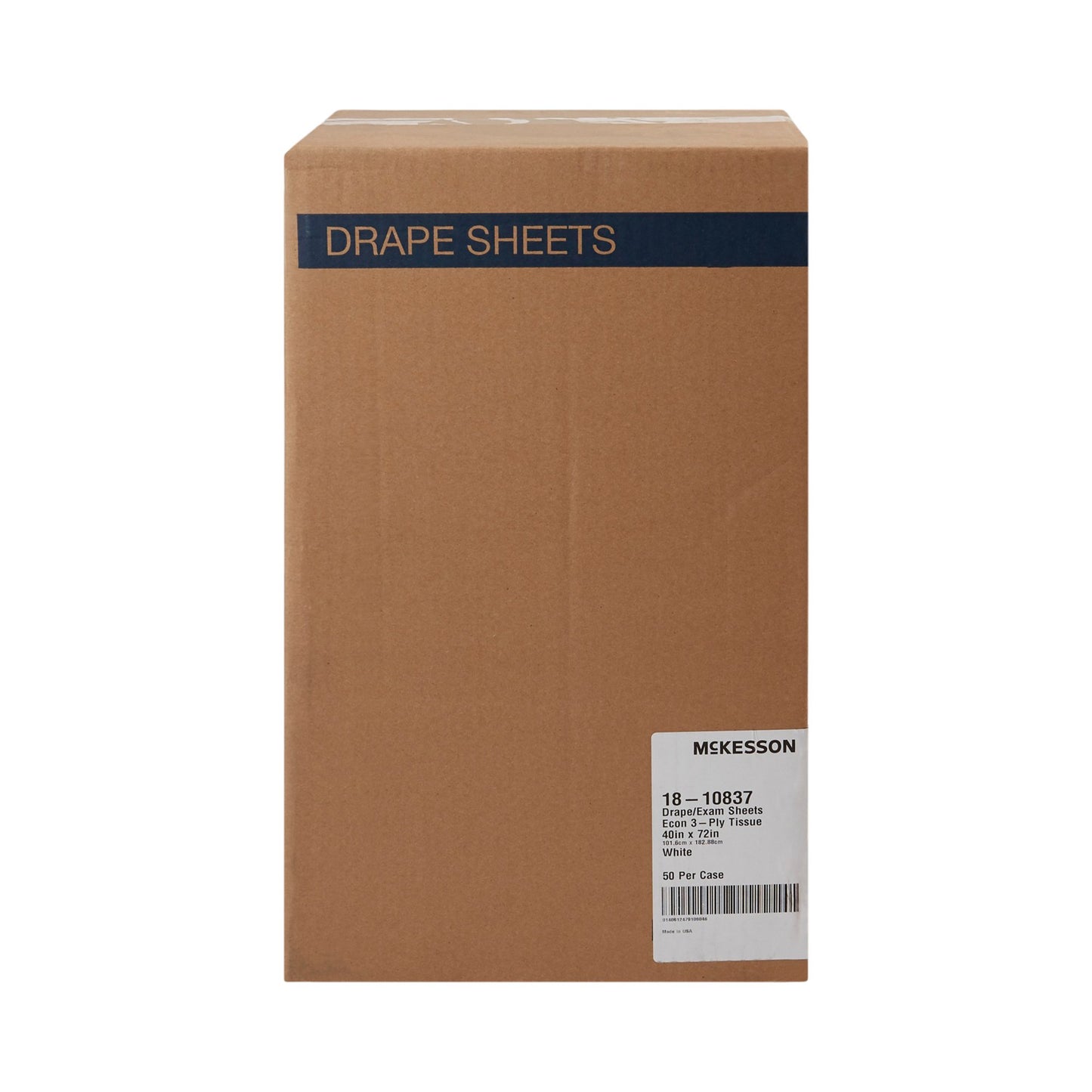 SHEET, DRAPE 3PLY ECON WHT 40X72