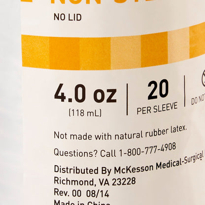 CONTAINER, SPCMN NO LID N/S 4OZ