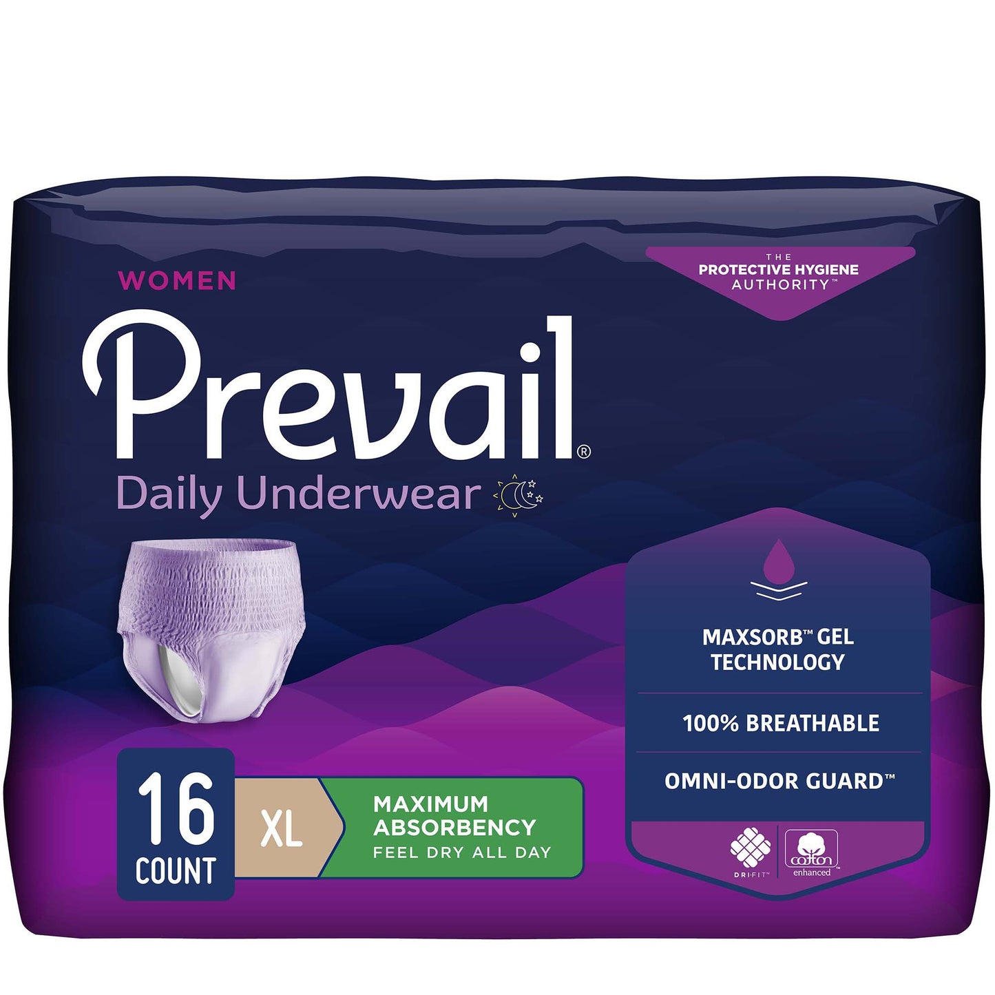 UNDERWEAR, PREVAIL WOMEN 48"-64" XLG