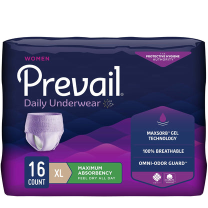 UNDERWEAR, PREVAIL WOMEN 48"-64" XLG