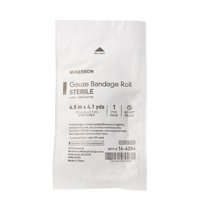 BANDAGE ROLL, GAUZE FLUFF STR4.5"X4.1YDS