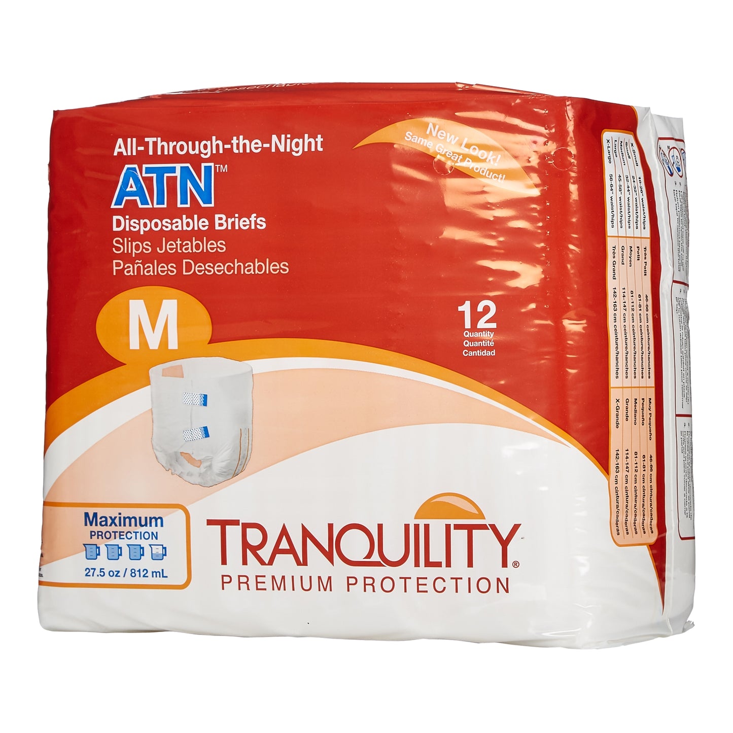 BRIEF, ALL-THRU-NITE ADLT MED (12/BG)