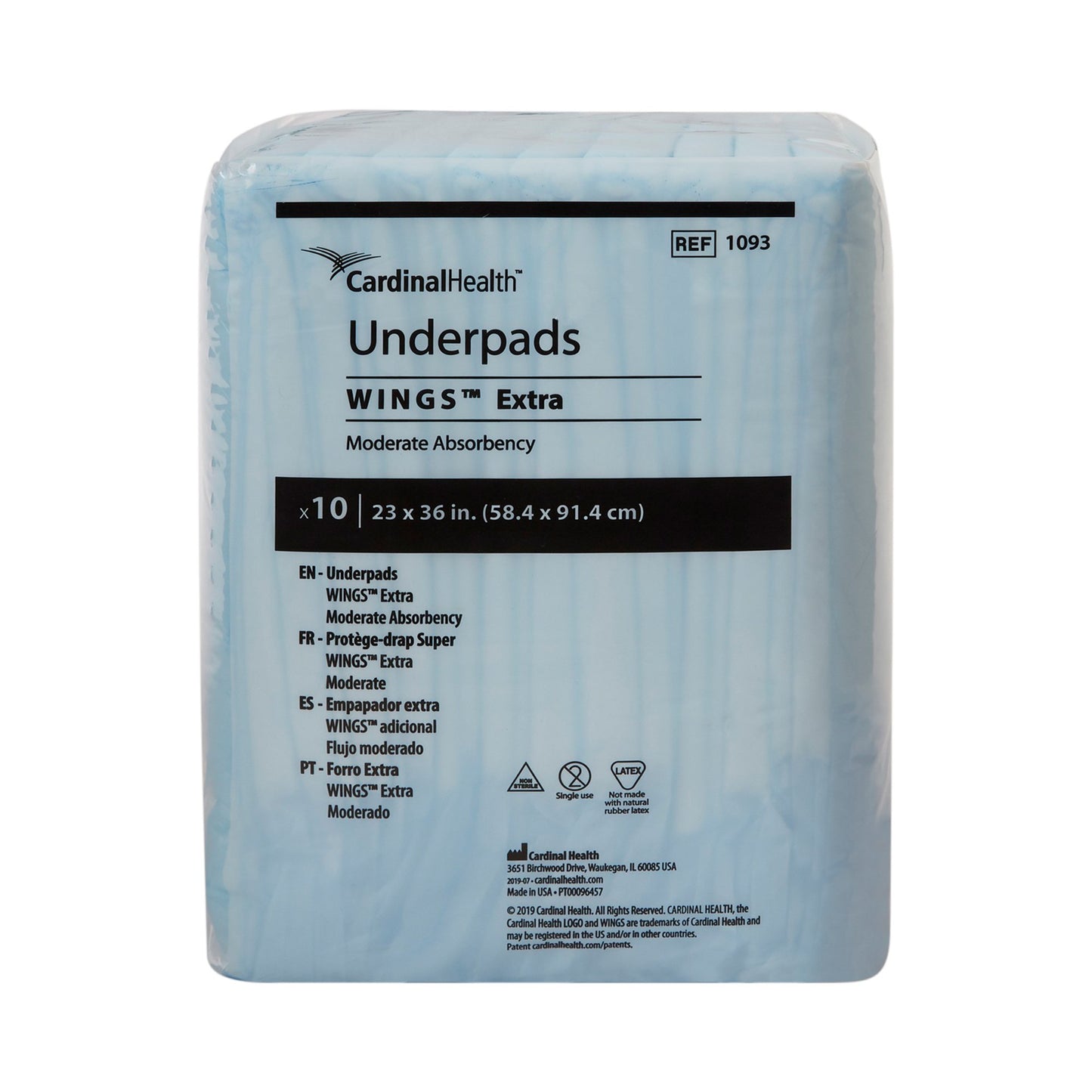 UNDERPAD, WINGS FLUFF 23"X36"