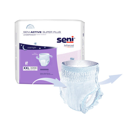 UNDERWEAR, SENI ACTIVE SUPER PLUS 2XLG