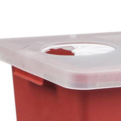 CONTAINER, SHARPS RED 8GL W/LID