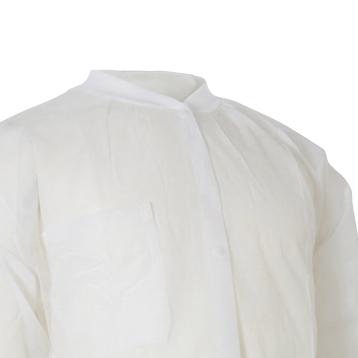 COAT, LAB KNITCUFF LF WHT LG/XLG