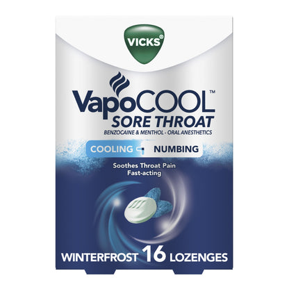 VICKS, LOZ VAPOCOOL SORE THROAT WINTERFROST