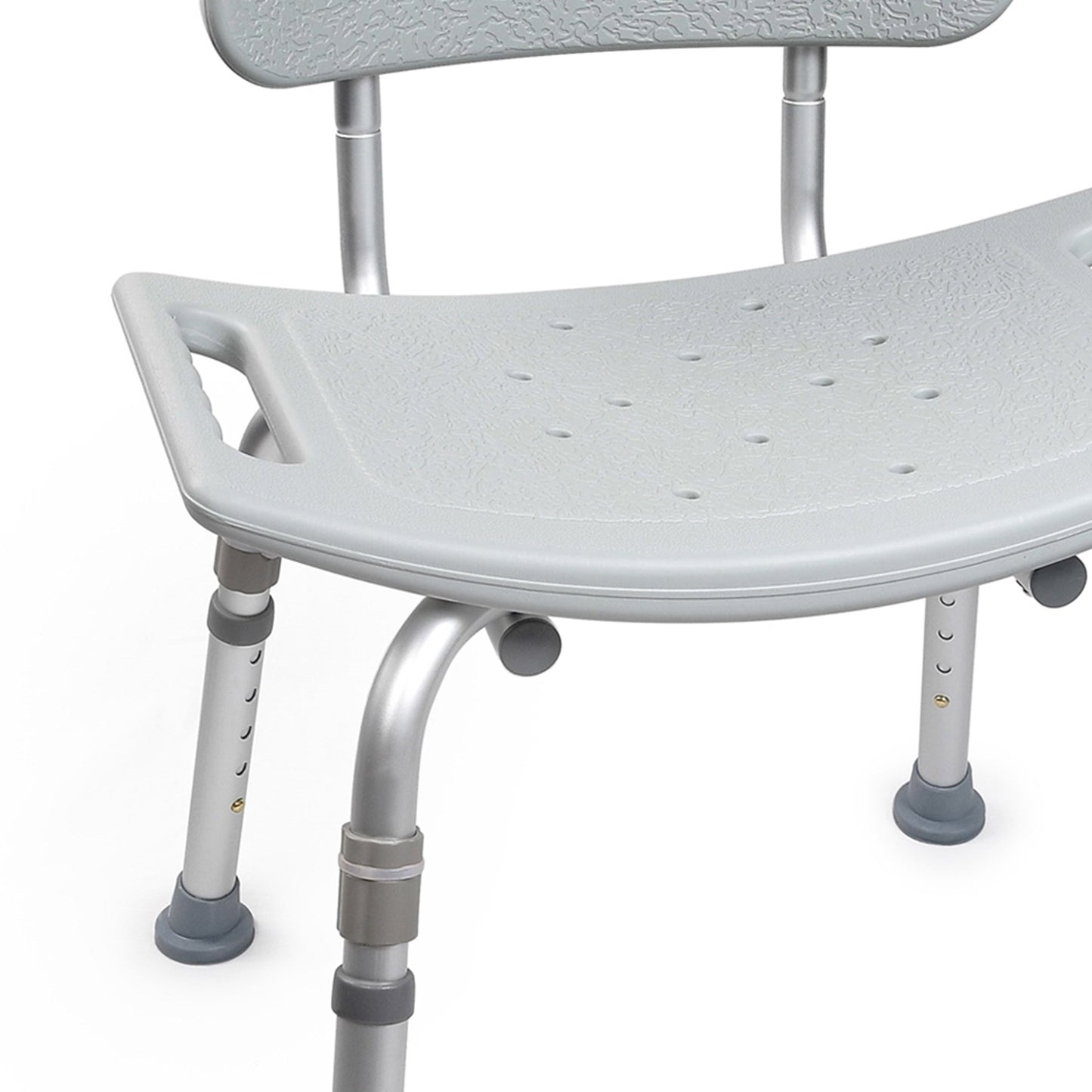 BENCH, BATH W/BCK ADJ ALUM FRAME 300LBS