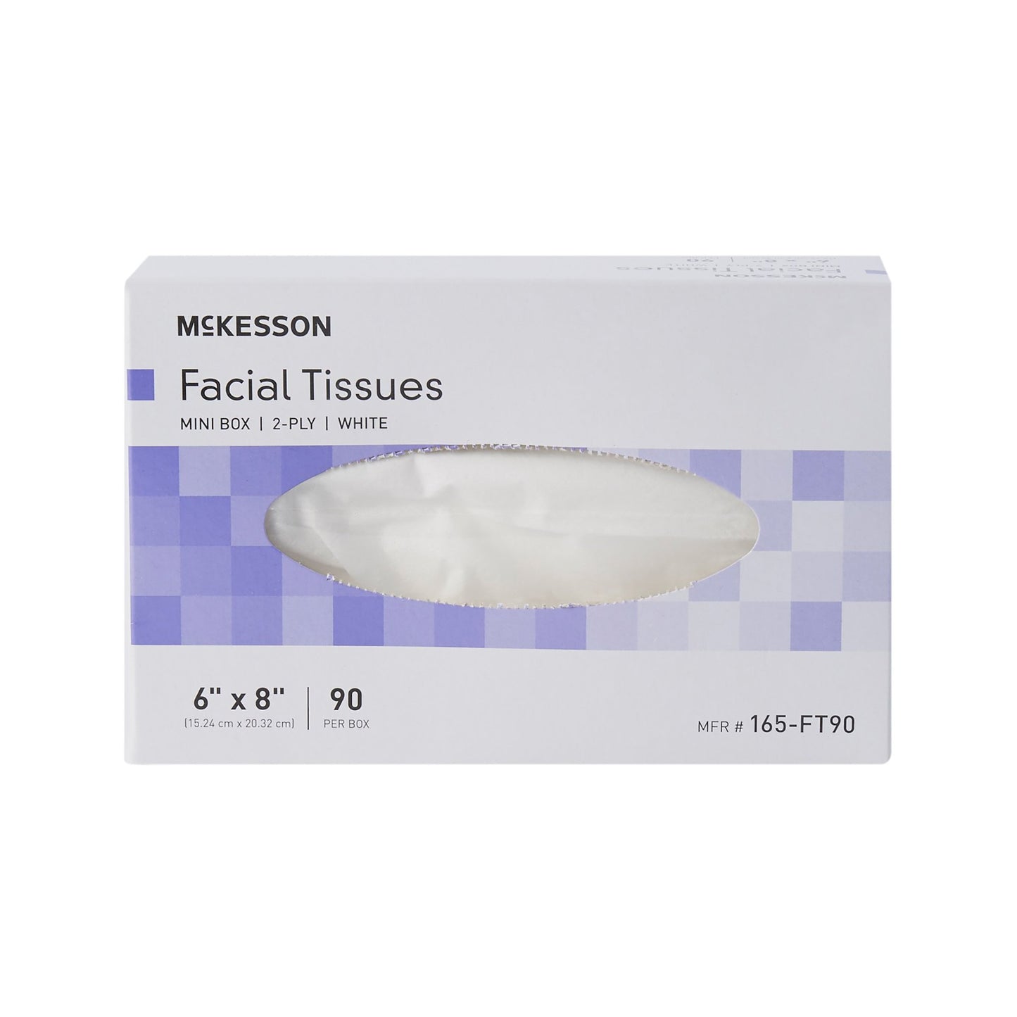 TISSUE, FACIAL MINI BOX 2PLY WHT 6.0"X8.0"