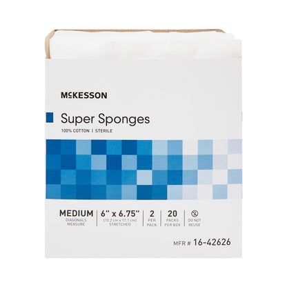 SPONGE, SUPR 6"X6 3/4" MED STRLF