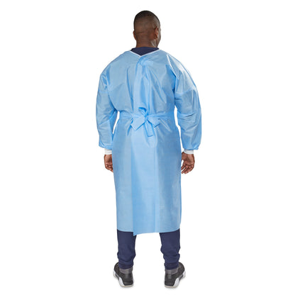 GOWN, ISO SMS NR BLU OSFM