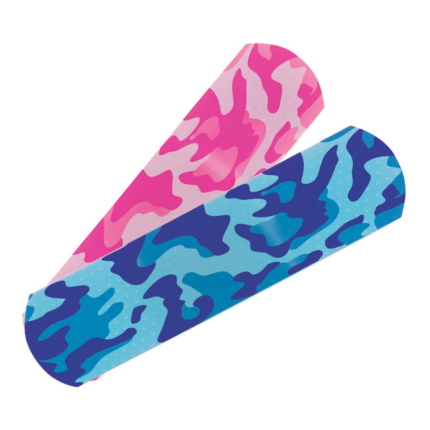 BANDAGE, ADHSV MCKID BLU/PNK CAMO STRIP 3/4"X3"
