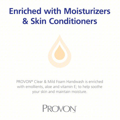 HANDWASH, FOAM PROVON CLR&MILD1250ML