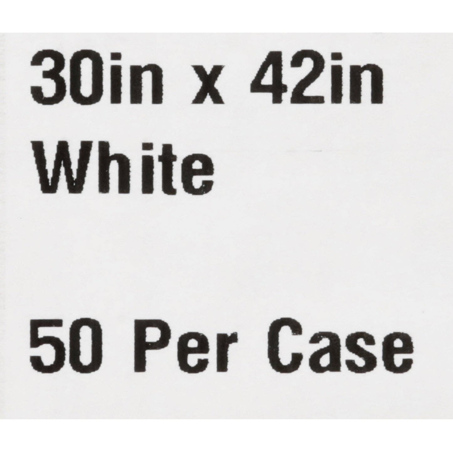GOWN, EXAM T/P/T ECON WHT 30X42