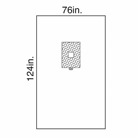 DRAPE, SURG FENSTD 76"X124"
