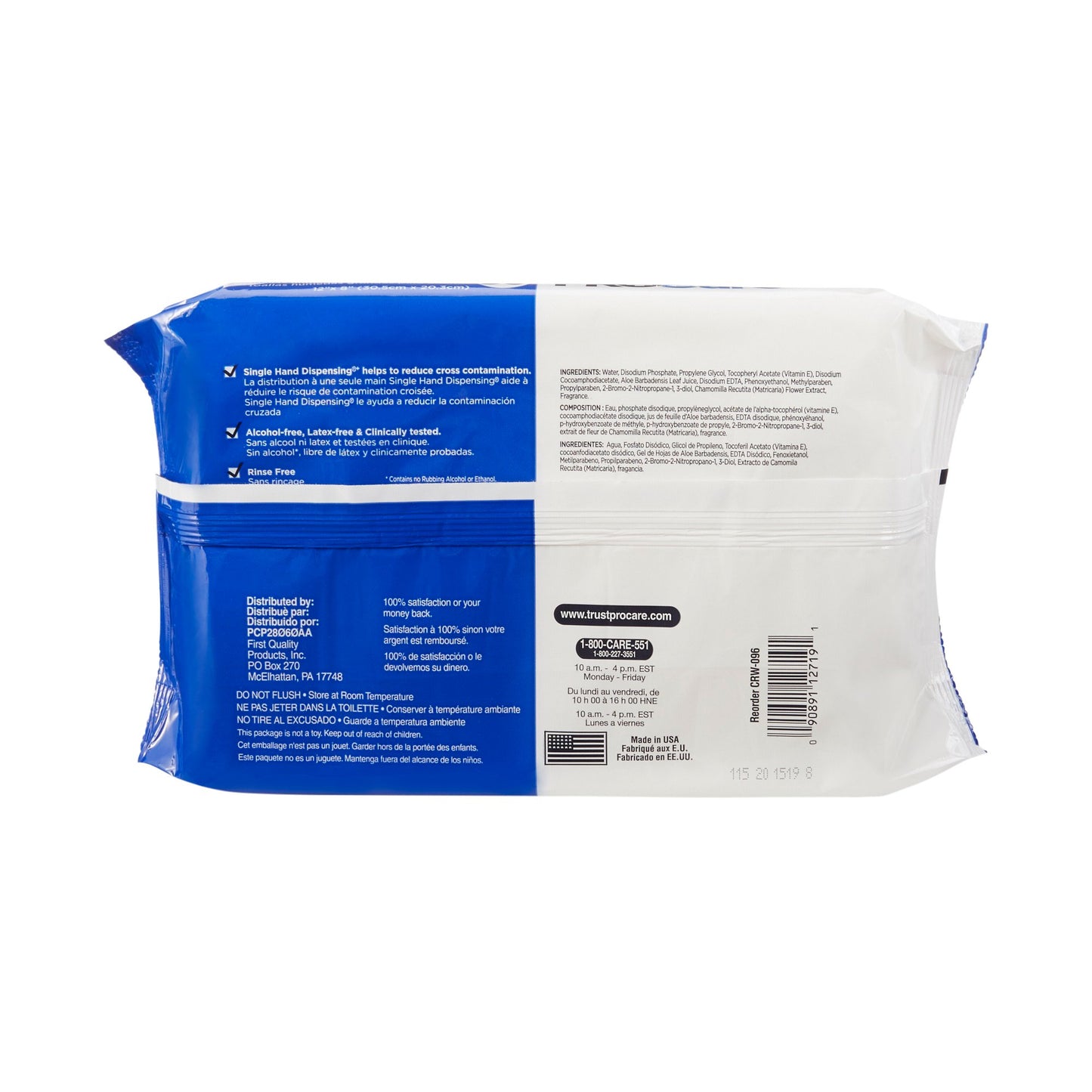 WASHCLOTH, PROCARE ADLT