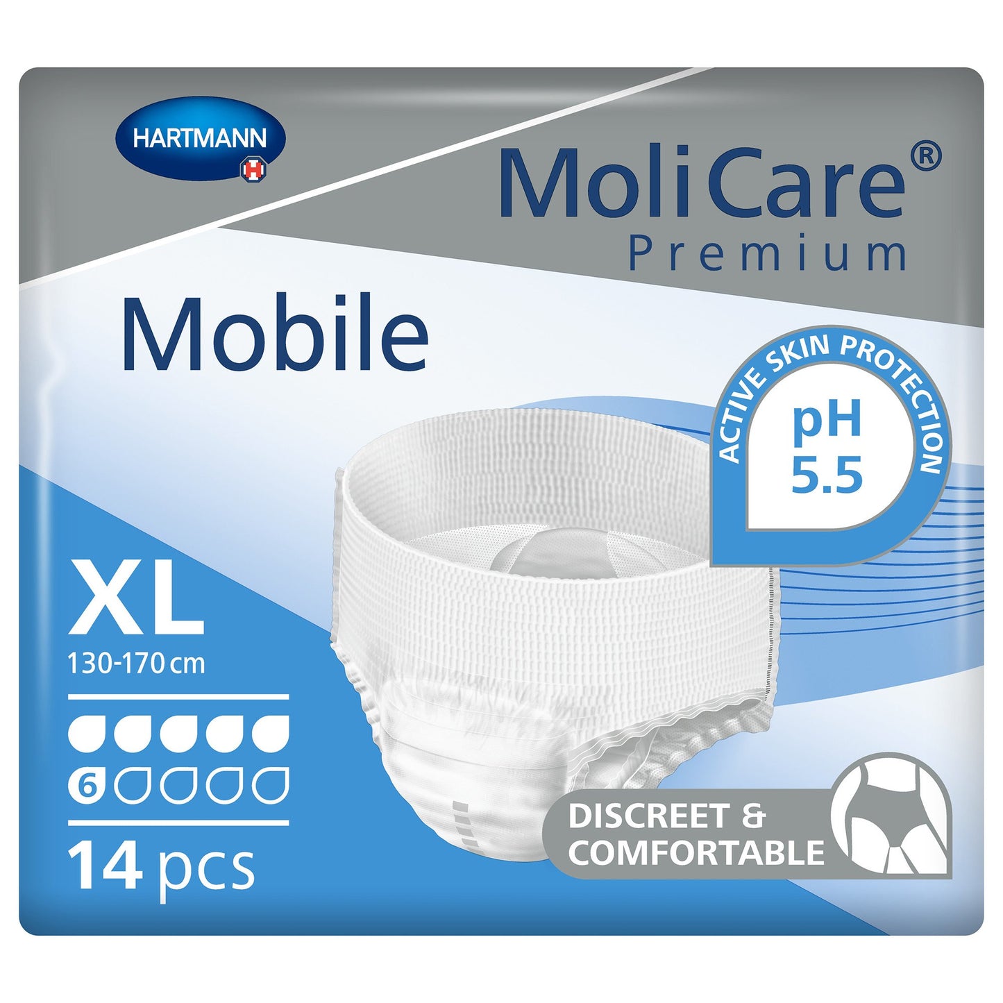 UNDERWEAR, PROTECTIVE MOLICARE HEAVY XLG 51"-67"