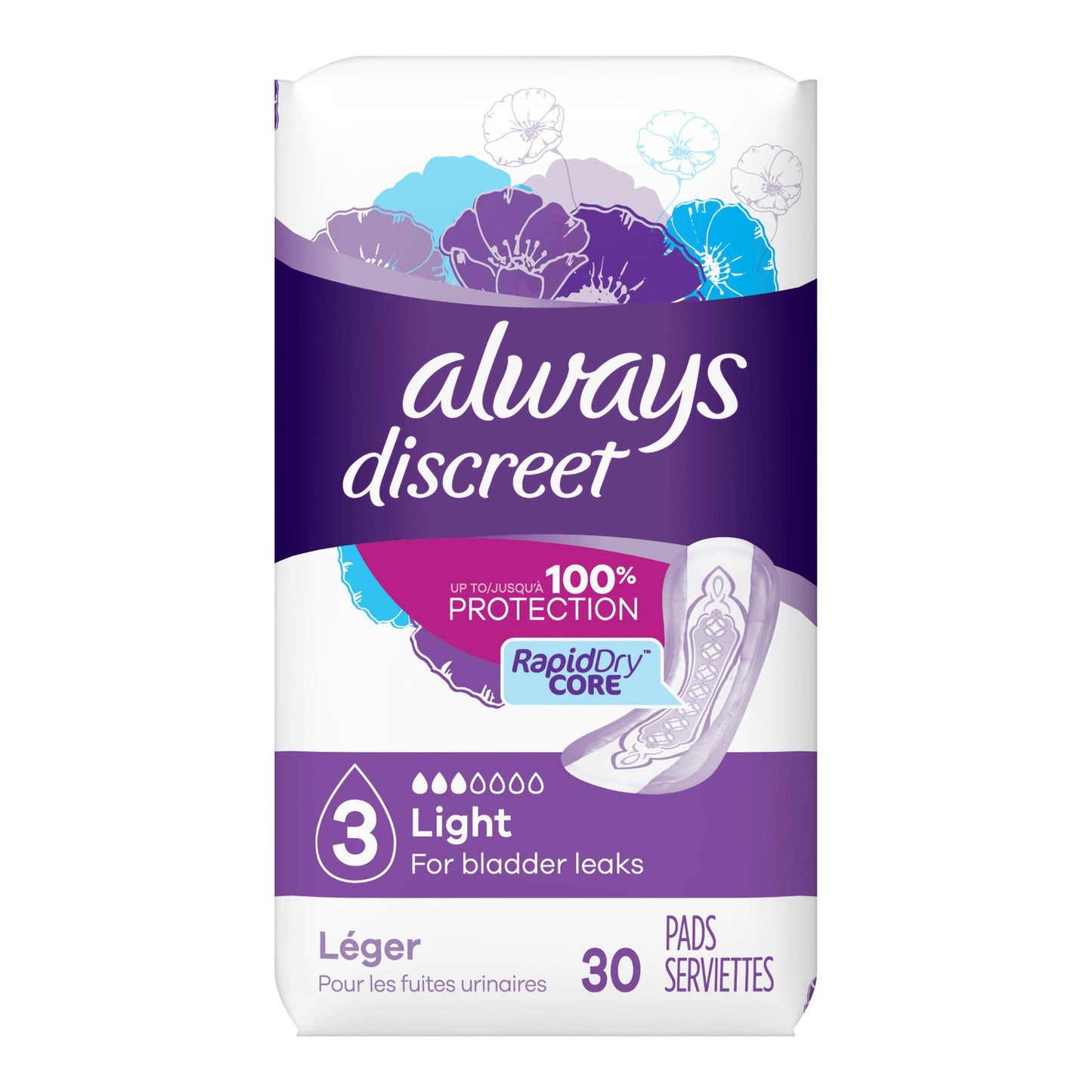 PAD, ALWAYS DISCREET SZ3