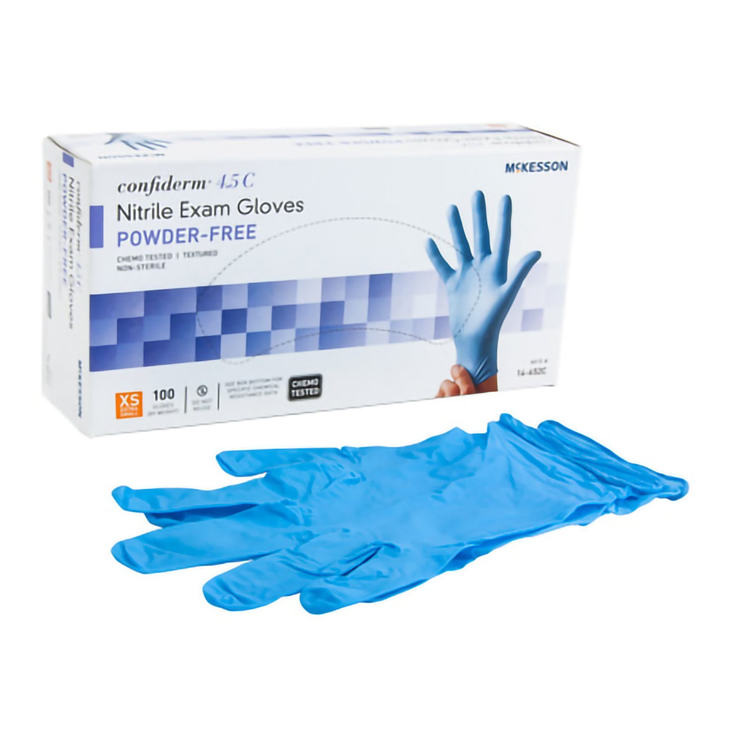 GLOVE, EXAM NTRL XS N/S CHEMO4.5C