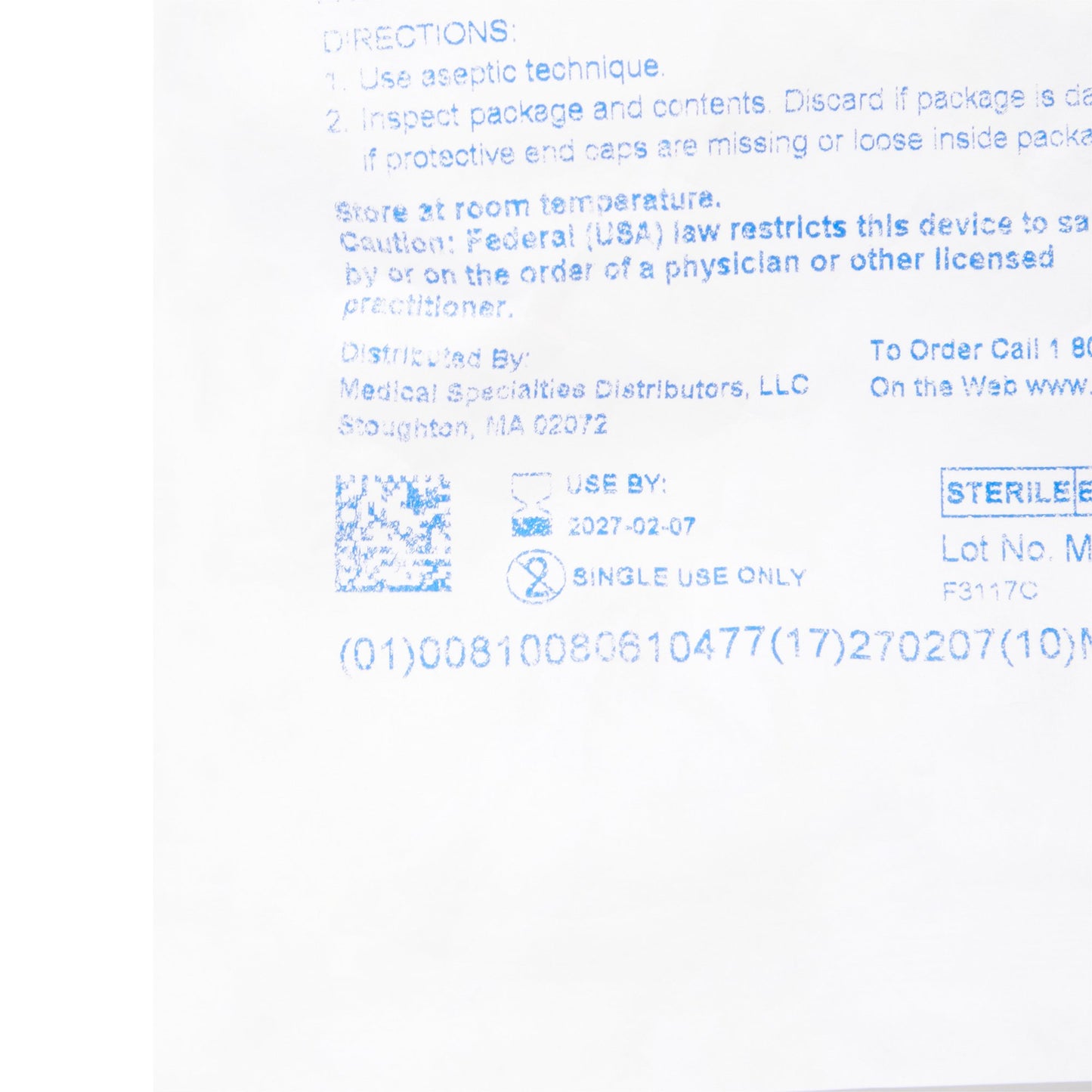 PIN, DISPENSING CHEMO W.2 MICRON FILTER