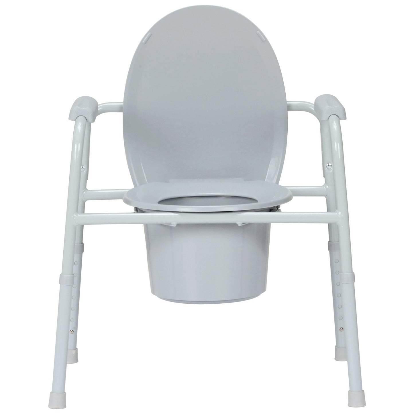 COMMODE, N/FLD STL FRAME 350LBS