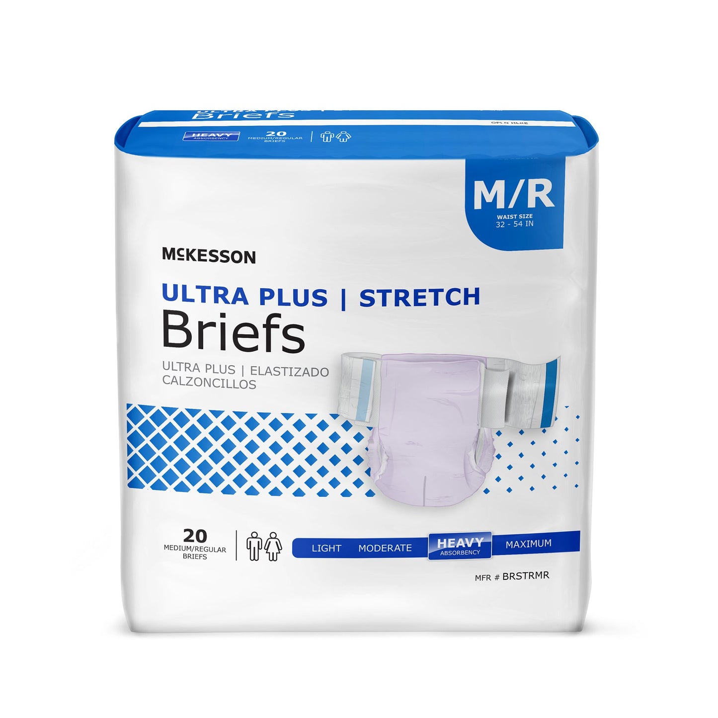 BRIEF, TAB CLSR ULTRA PLUS MED/LG 32-54