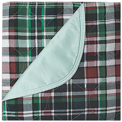 UNDERPAD, REUSEABLE PLAID 34X36