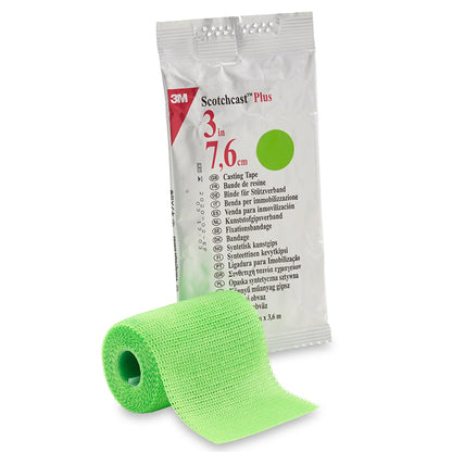 TAPE, CAST SCOTCHCAST 3"X4YDSBRT GRN