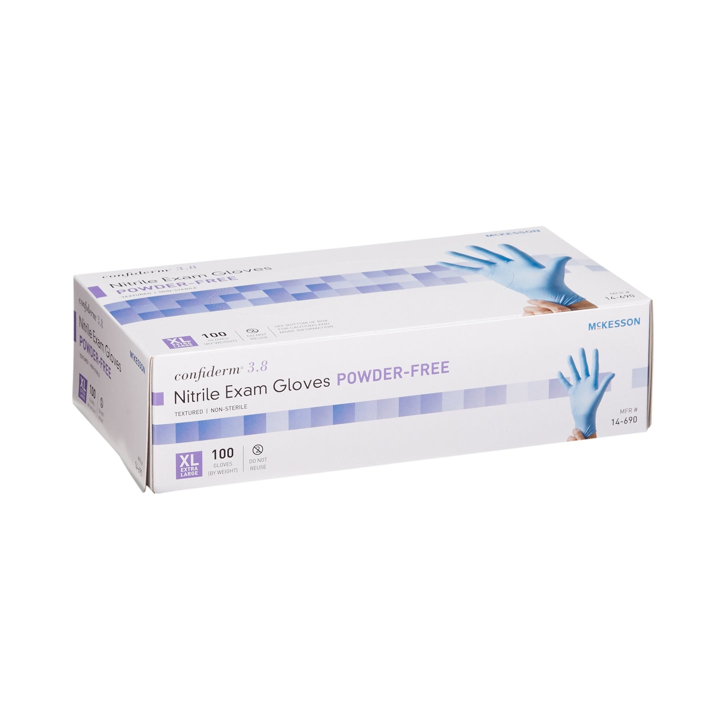 GLOVE, EXAM NTRL XL N/S 3.8