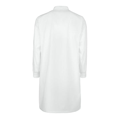 COAT, LAB UNISEX WHT MEDFSHNSL