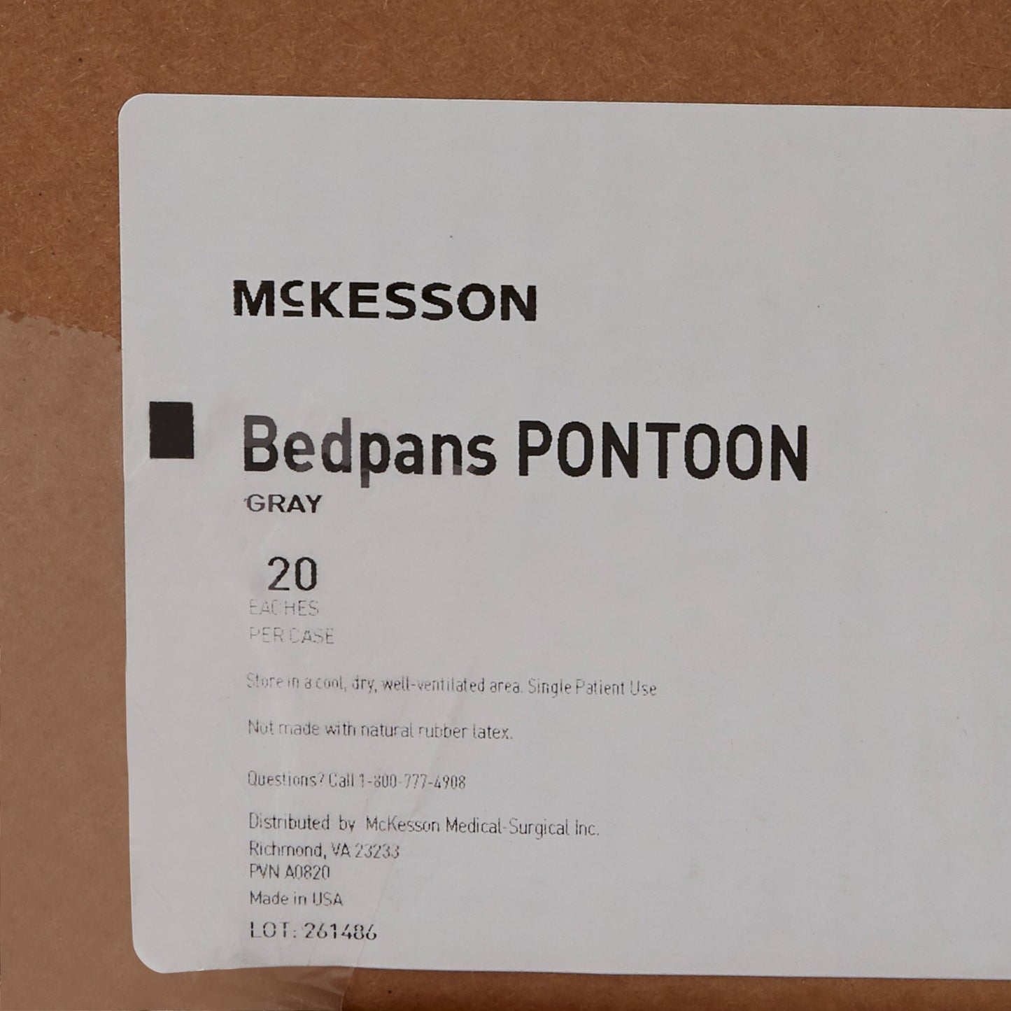 BEDPAN, PONTOON GRAPHITE 55OZ