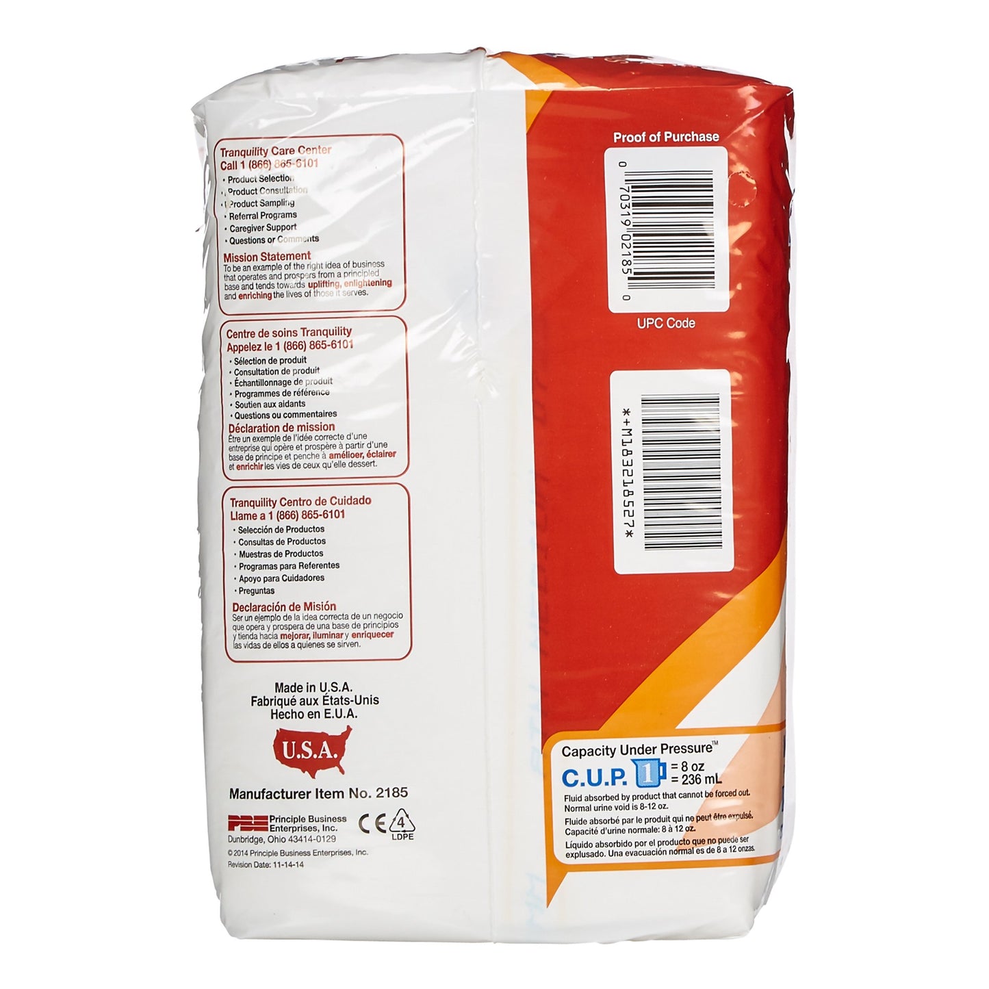 BRIEF, ALL-THRU-NITE ADLT MED (12/BG)