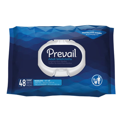 WASHCLOTH, ADLT PREVAIL SOFT PK W/LID 8"X12"