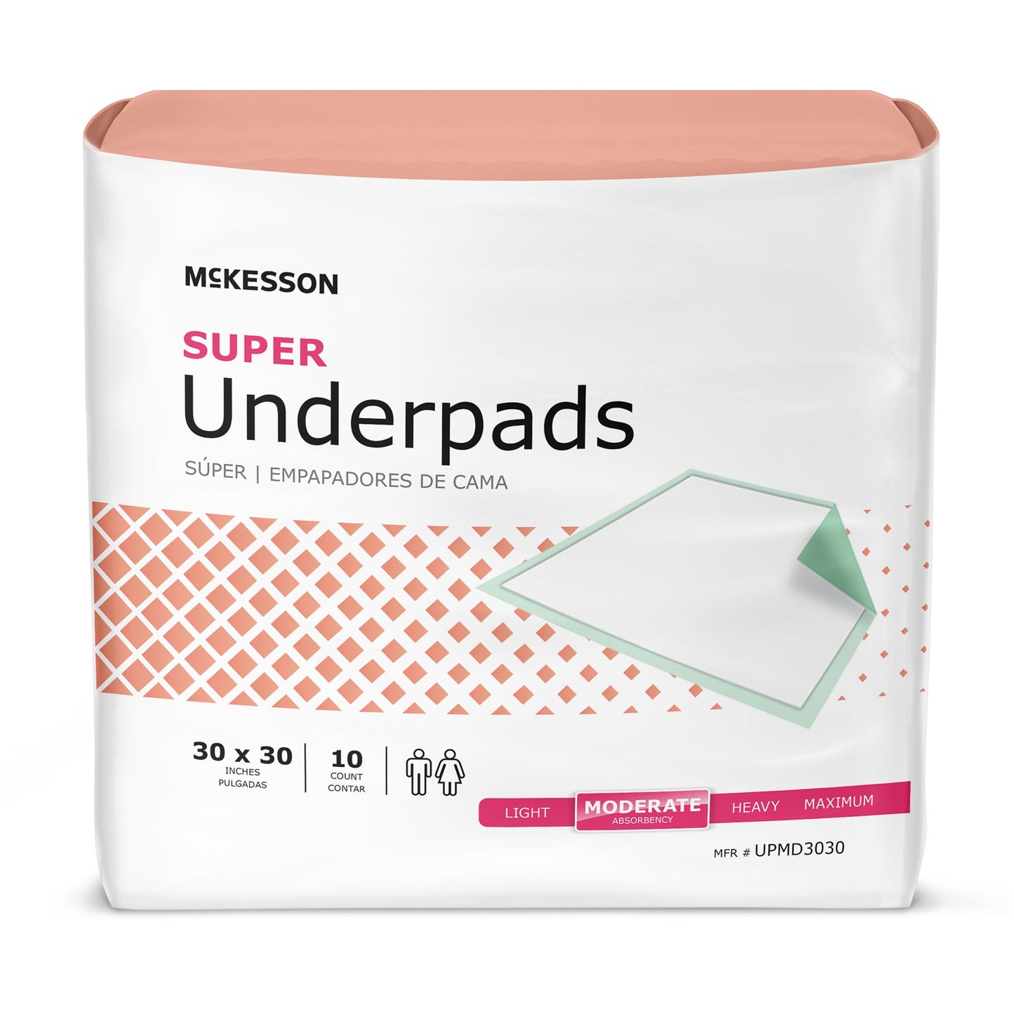 UNDERPAD, MODERATE ABSRB 30X30