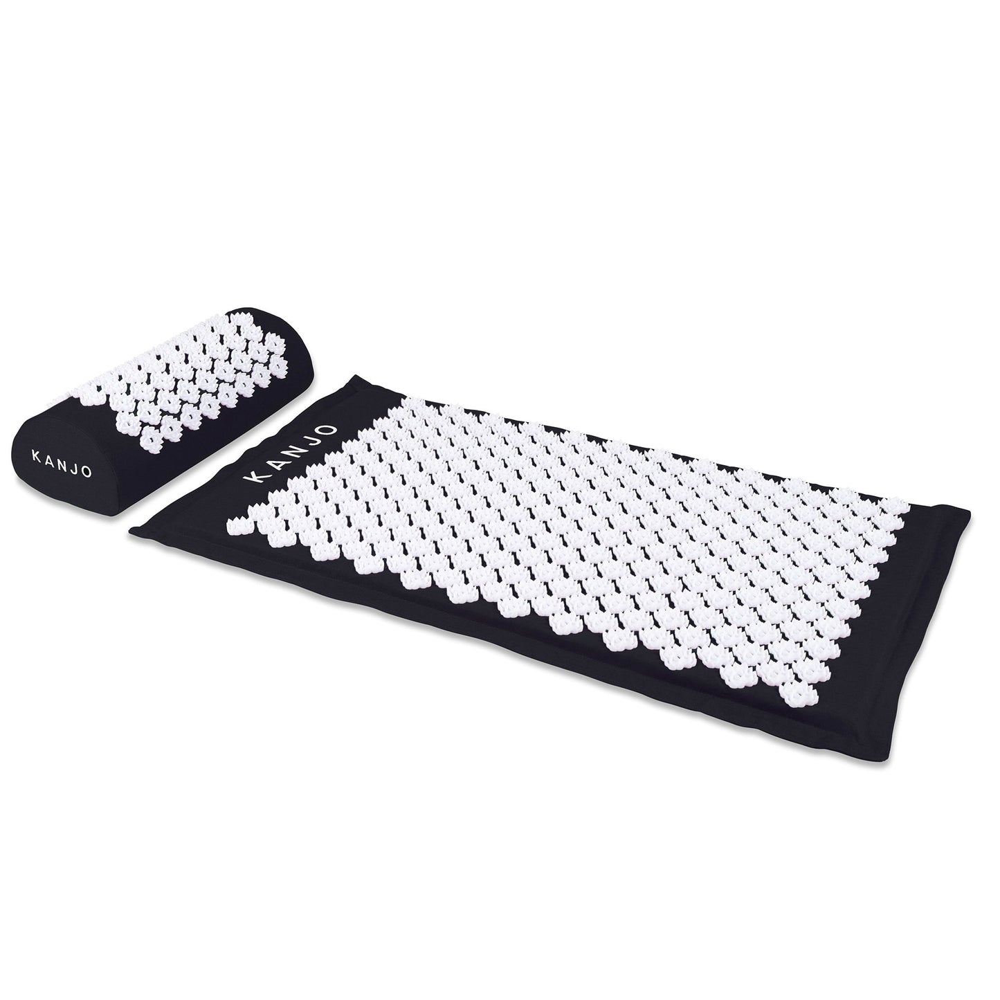 MAT SET, MAT/PILLOW ACUPRESSURE MEMORY FM ONYX