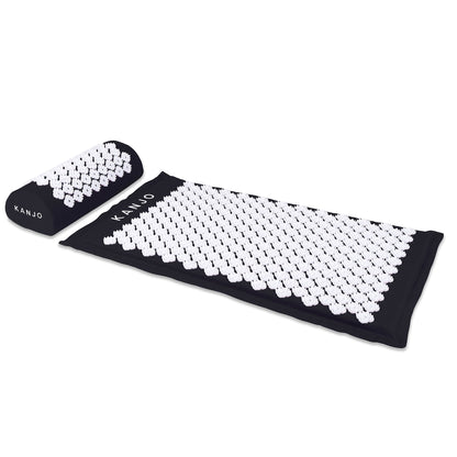 MAT SET, MAT/PILLOW ACUPRESSURE MEMORY FM ONYX