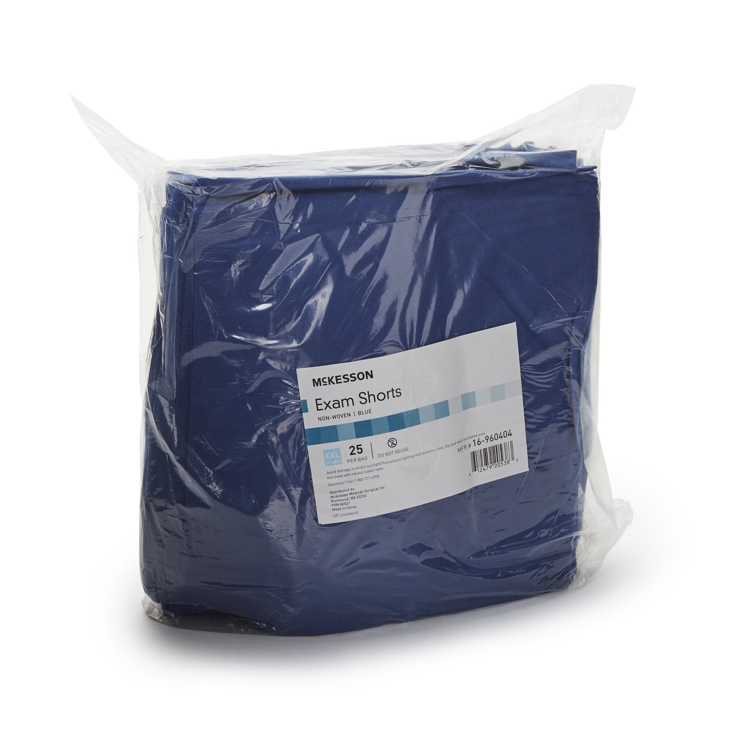 SHORTS, EXAM ORTHO BLU 2XLG UPTO 60"
