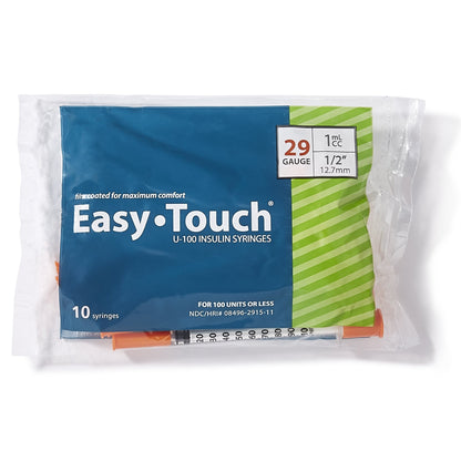 SYRINGE/NDL, EASY TOUCH 1CC 29GX1/2"