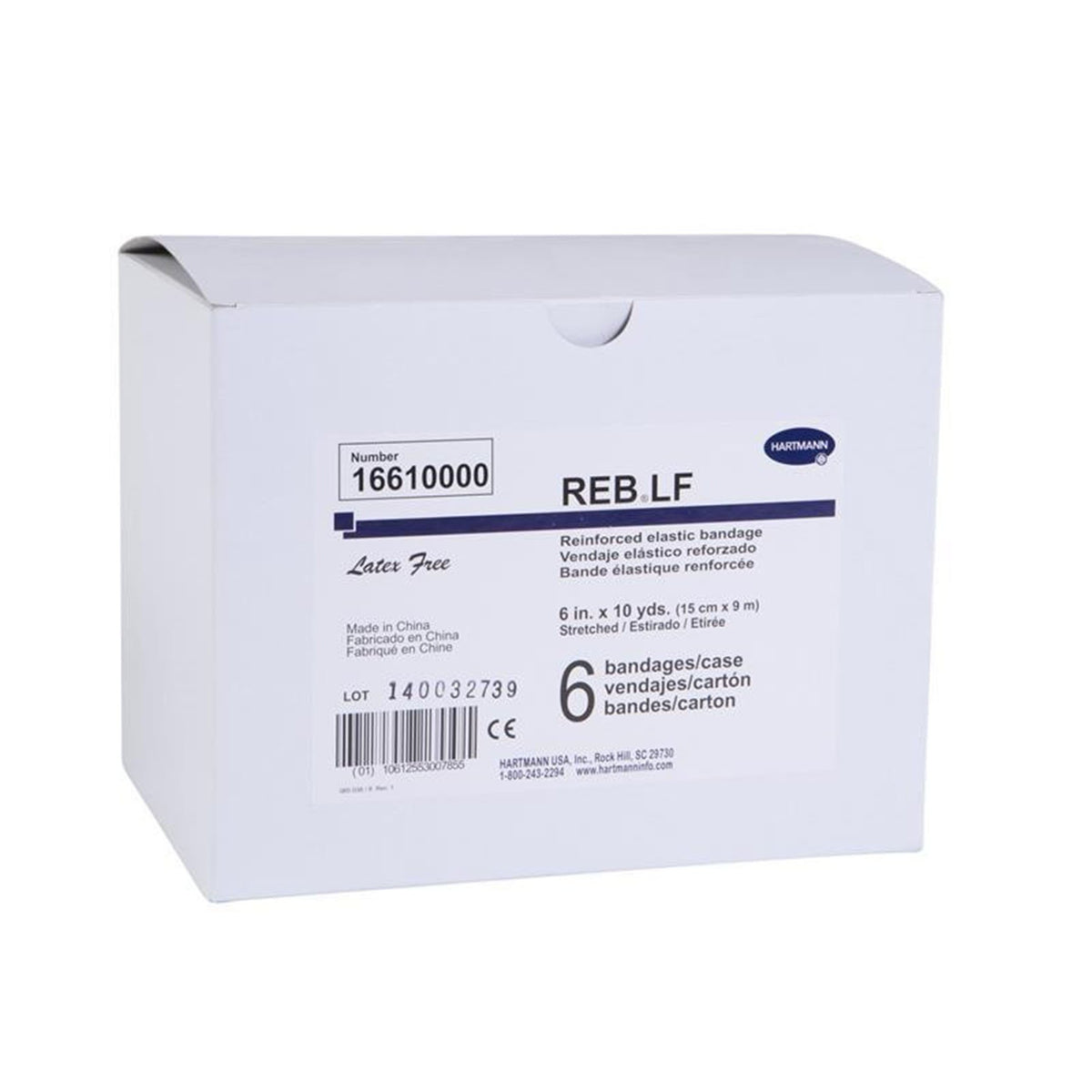 BANDAGE, ELAS REB DBL LGTH 6X10YD