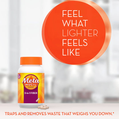 METAMUCIL FIBER, CAP 0.4GM