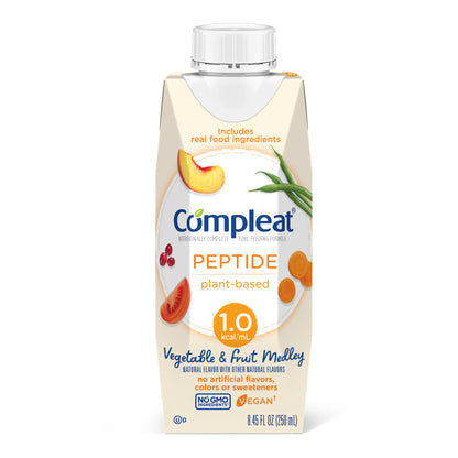 COMPLEAT PEPTIDE, 1.0 CAL VEG/FRUIT MEDLEY 250ML
