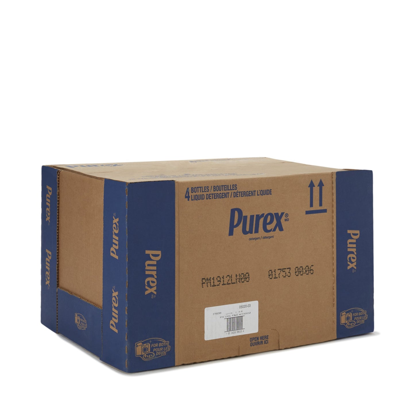 DETERGENT, LAUNDRY PUREX FREE& CLEAR 150OZ BT