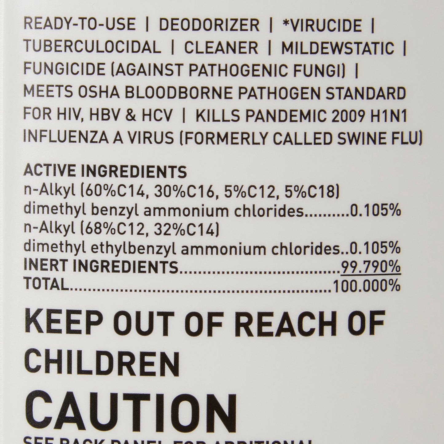 CLEANER/DISINFECTANT, PRO-TECHRTU 1GL LF