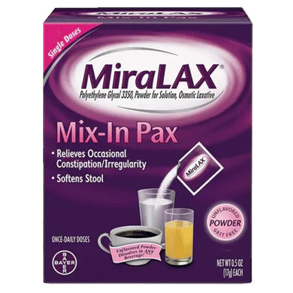 MIRALAX SACHET, PWD 17GM