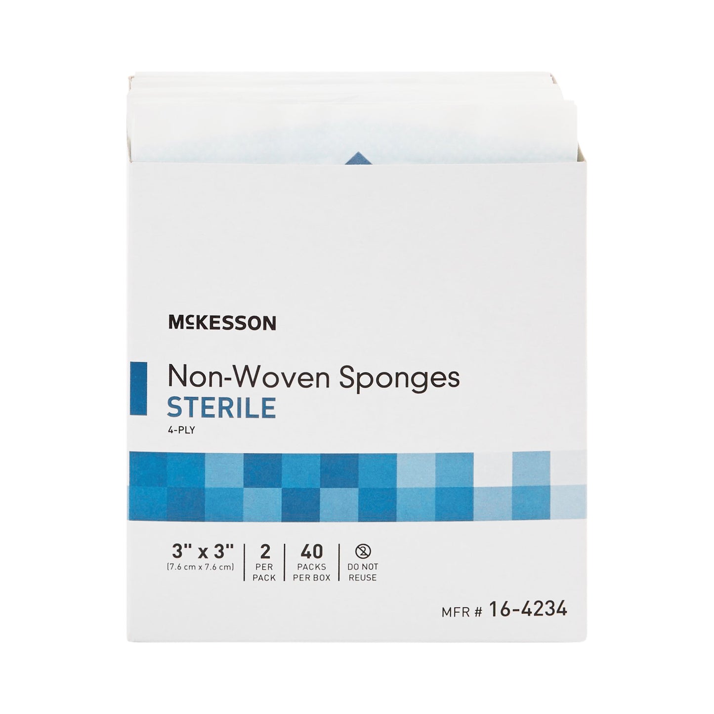 SPONGE, N/WOVN 3"X3" STR 2'S