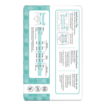 BRIEF, INCONT TRANQ ESSENT BRTHABL WHT LG