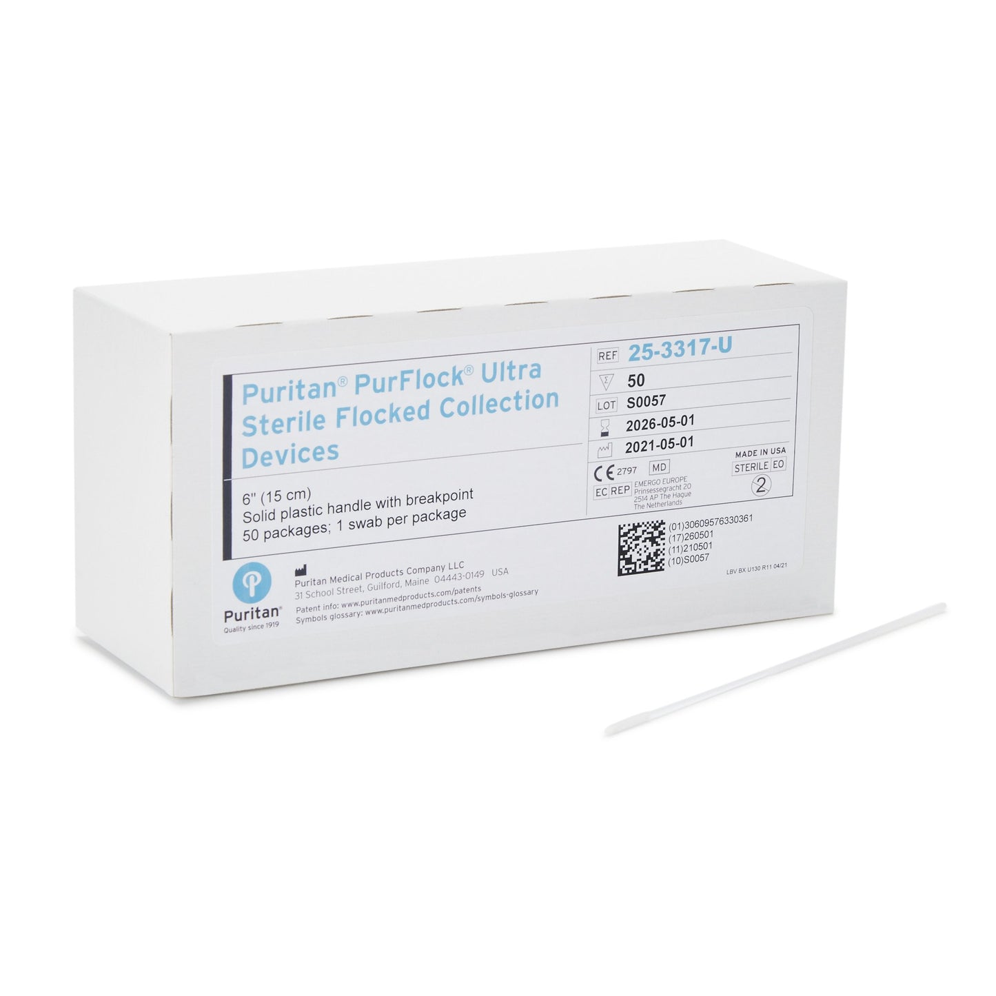 SWAB, FLOCKED NASO FLEX TIP STR